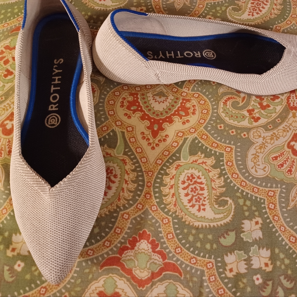 Rothy's W9.5 9.5 EU 40.5 taupe ballet flats shoes
